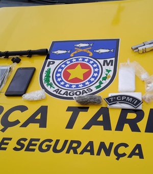 Polícia Militar apreende drogas, armas e farta munição em residência na zona rural de Girau do Ponciano