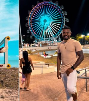 Davi Brito, campeão do BBB24, curte férias em Alagoas: 'o Caribe brasileiro é aqui'