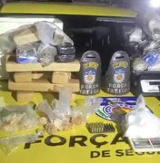 Polícia apreende grande quantidade de drogas em casa abandonada na Vila Brejal