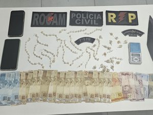 PM encontra drogas e flagra cativeiro de animais durante ação em Santana do Ipanema
