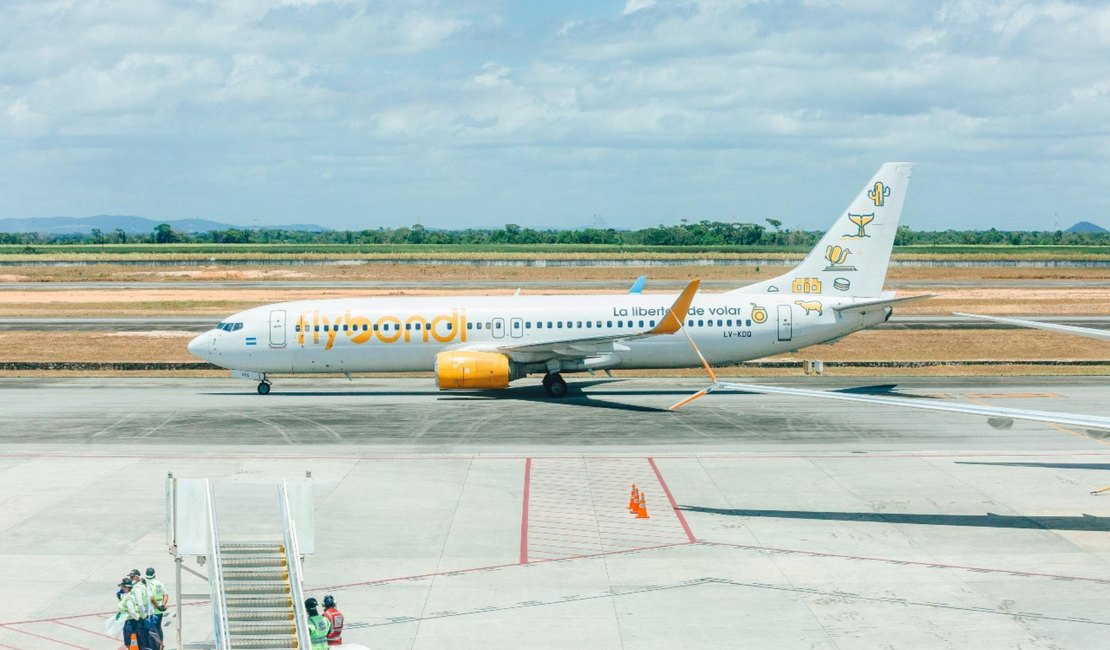 Alagoas recebe 1º voo regular internacional da Argentina para alta temporada 25/26