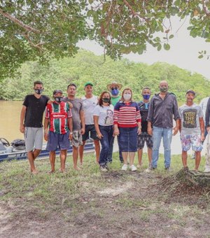 Manguaba: equipe técnica do IMA desce rio para fazer avaliação do turismo sustentável em Porto Calvo