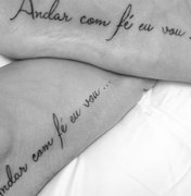 Preta Gil e noivo tatuam mesma música de Gilberto Gil nos pés