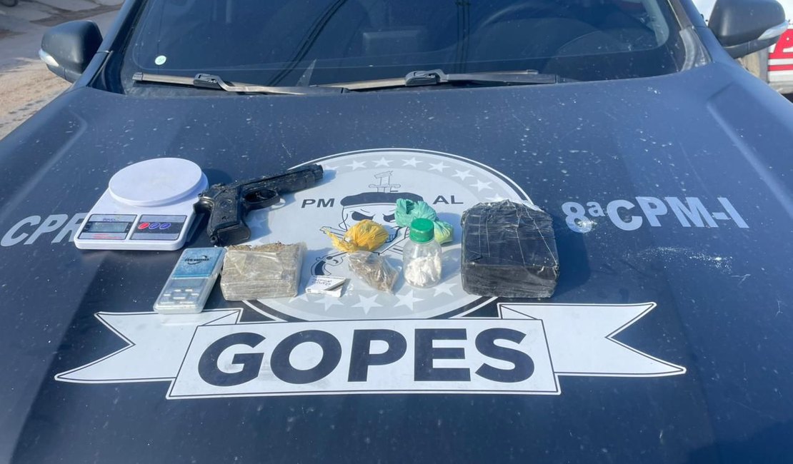 Preso suspeito de tráfico drogas e de integrar Comando Vermelho na Rota dos Milagres