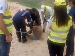 Jovem com problemas psiquiátricos é encontrado nu na orla de Maceió
