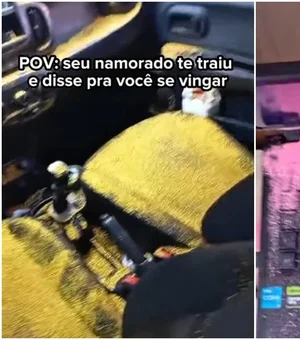 Mulher espalha glitter no carro e na casa do ex após traição