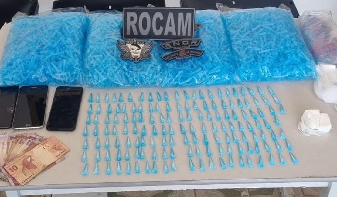 Polícia prende traficante e apreende 150 pinos de cocaína em Arapiraca