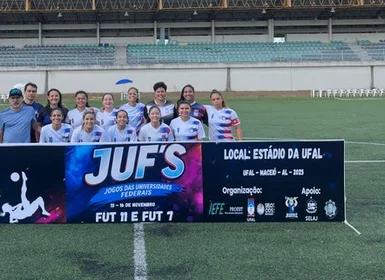 Futebol feminino da Ufal brilha e garante o primeiro e segundo lugares nos JUFs