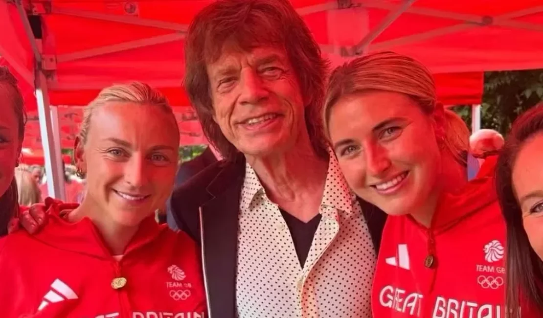 Mick Jagger encontra atletas olímpicos e brasileiros zoam: 'Zicou os caras'