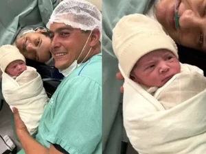 [Vídeo] Bebê viraliza com olhar de 'julgamento' para o pai após nascimento