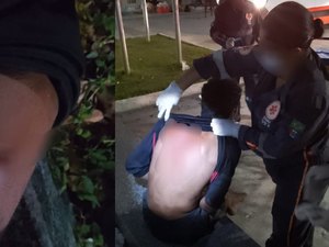 Homem é baleado nas costas em atentado na Praça dos Martírios e sobrevive