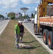 Criminosos furtam mais de 15 mil metros de fios da iluminação no viaduto da antiga PRF, em Maceió