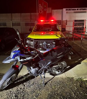Moto furtada é recuperada em canavial de Colônia Leopoldina