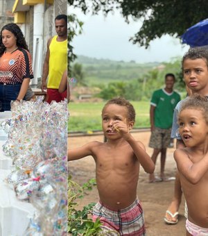 Atletas do Futuro realiza entrega de 420 ovos de Páscoa e emociona comunidade no Povoado Novo Rio