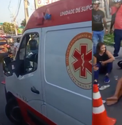 Colisão entre motocicletas deixa mulher ferida na Av. Durval de Góes Monteiro