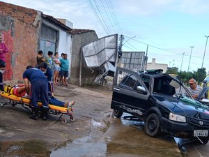 [Vídeo]Motorista alcoolizado se envolve em  acidente no Bosque das Arapiracas