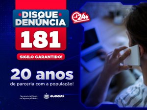 Disque-Denúncia completa 20 anos de existência com solução de mais de 44 mil chamados nos últimos 5 anos