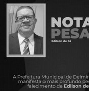 Nas redes sociais, Prefeitura de Delmiro Gouveia divulga nota de pesar pela morte do radialista Edilson de Sá