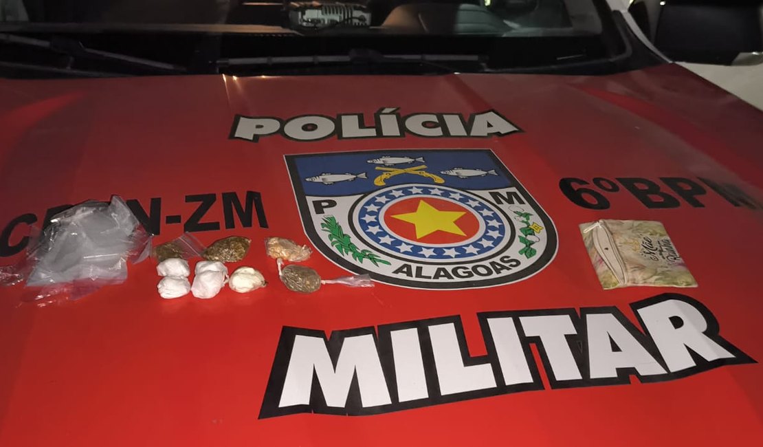 Jovem é preso por tráfico de drogas na zona rural de Matriz de Camaragibe