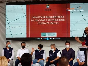 JHC assina ordem de serviço para revitalização do calçadão do Centro, em Maceió