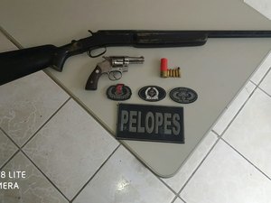 Menor é apreendido com armas de fogo em Lagoa da Canoa