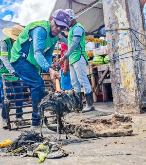 Prefeitura de Girau do Ponciano realiza mutirão de limpeza em bueiros do Centro Urbano
