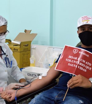 Hemoal promove campanha 'Doe sangue e escreva histórias' para reforçar doações em AL