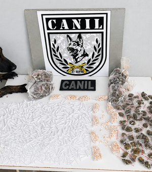 Drogas são encontradas em área de mata durante treinamento da PM em Arapiraca