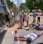 Caminhão dá ré, atinge moto e deixa homem morto na AL-110 em Arapiraca