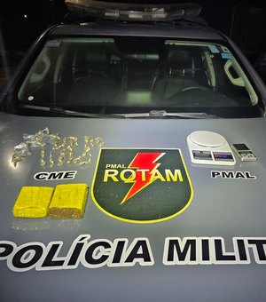 PM prende foragido da Justiça com drogas após abordagem na zona rural de Coruripe