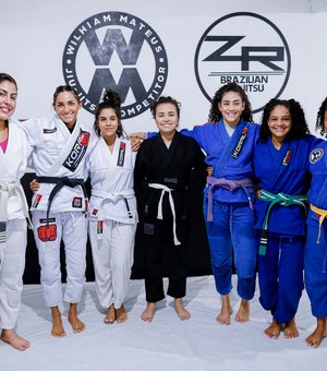 Gabi Gonçalves participa de aula de Jiu-Jitsu e defesa pessoal para mulheres em Rio Largo