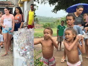 Atletas do Futuro realiza entrega de 420 ovos de Páscoa e emociona comunidade no Povoado Novo Rio