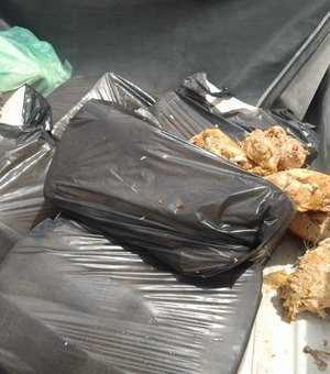 Vigilância Sanitária interdita pastelaria no Vergel e apreende 300 kg de produtos impróprios para consumo