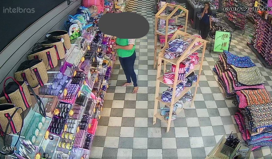 Mulher é presa em flagrante por furto de perfumes em loja do Centro de Arapiraca