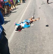 Mulher morre em acidente entre carro e moto na BR-316, em Poço das Trincheiras