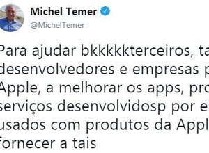 Temer faz publicação enigmática no Twitter e vira piada na web