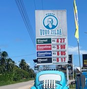 Preço do litro da gasolina comum em Maragogi supera valor médio adotado em Maceió