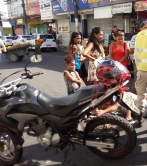 Ronda no Bairro presta socorro a vítima de acidente no Centro de Maceió