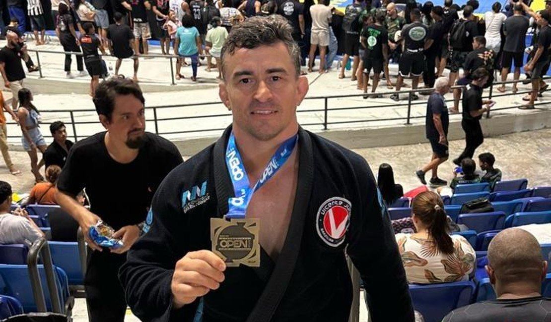 Alagoano mostra força no tatame e conquista pódio em torneio internacional de Jiu-Jítsu