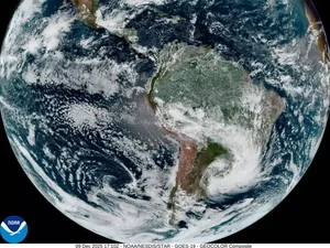 Imagem da Nasa mostra tamanho do ciclone extratropical que atingiu o Sul e o Sudeste do Brasil; veja