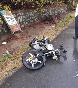 Motociclista fica ferido após colisão na cidade de Paripueira