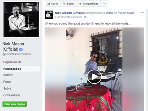 Baterista do Pink Floyd compartilha vídeo de cantor que viralizou com inglês 'bizarro'