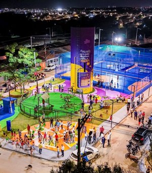 Prefeitura de Maceió inaugura areninha e duas praças no Benedito Bentes