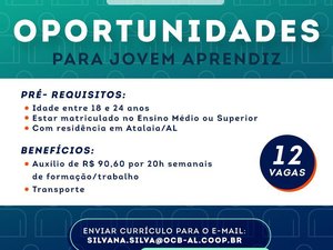 Copervales oferece 12 vagas para Programa Jovem Aprendiz 