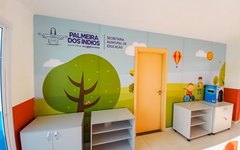 Ambientes compartilhados do novo Centro de Educação Infantil em Palmeira dos Índios