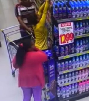 [Vídeo] Suspeitos de furtos em supermercados são procurados pela Polícia Civil de Arapiraca