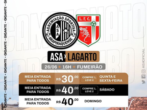 ASA: É obrigação da torcida lotar o estádio na partida contra o Lagarto