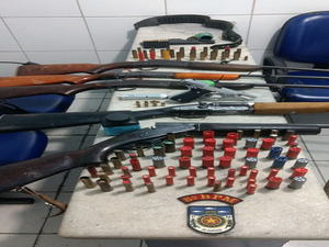 Operação “Zeus” apreende sete armas de fogo e prende duas pessoas no interior