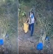 Vídeo mostra tio-avô entrando em mata com menino e saindo sozinho em Maceió
