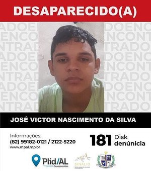 Plid realiza busca por jovem de 14 anos desaparecido há 5 dias